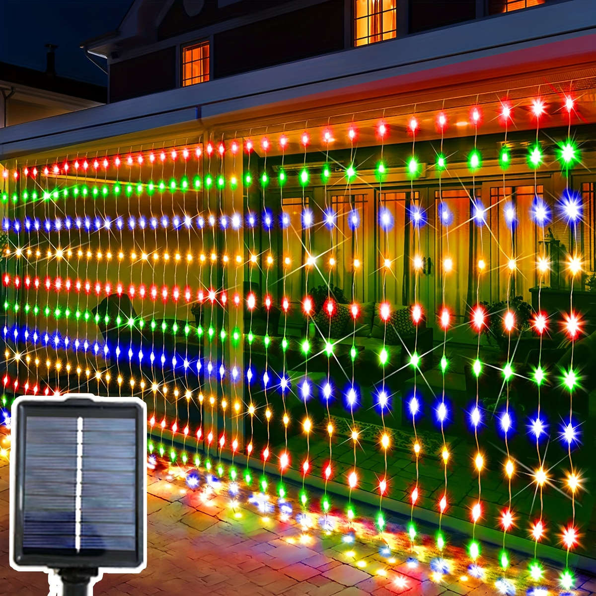 200 Led Solar Powe Fairy Lights Color 2M