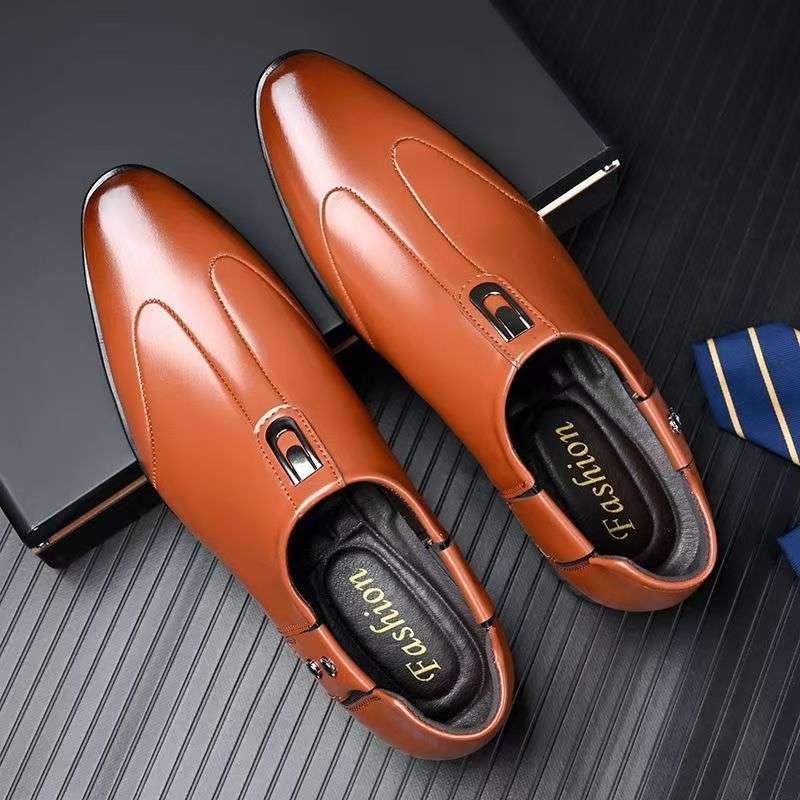 Mens Leather Shoes Color Black Sizeuk 7