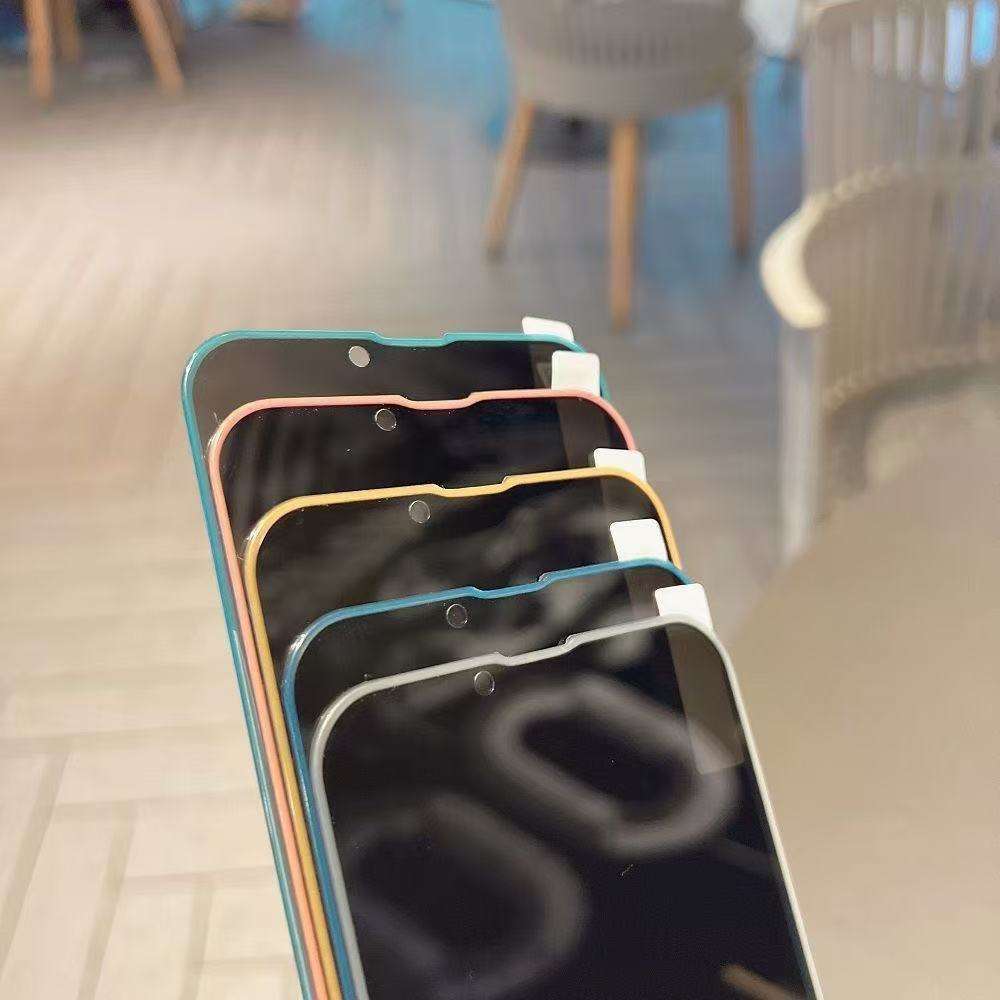 Screen Protector Color 3Pcs Orange Privacy Compatible Model Iphone 13