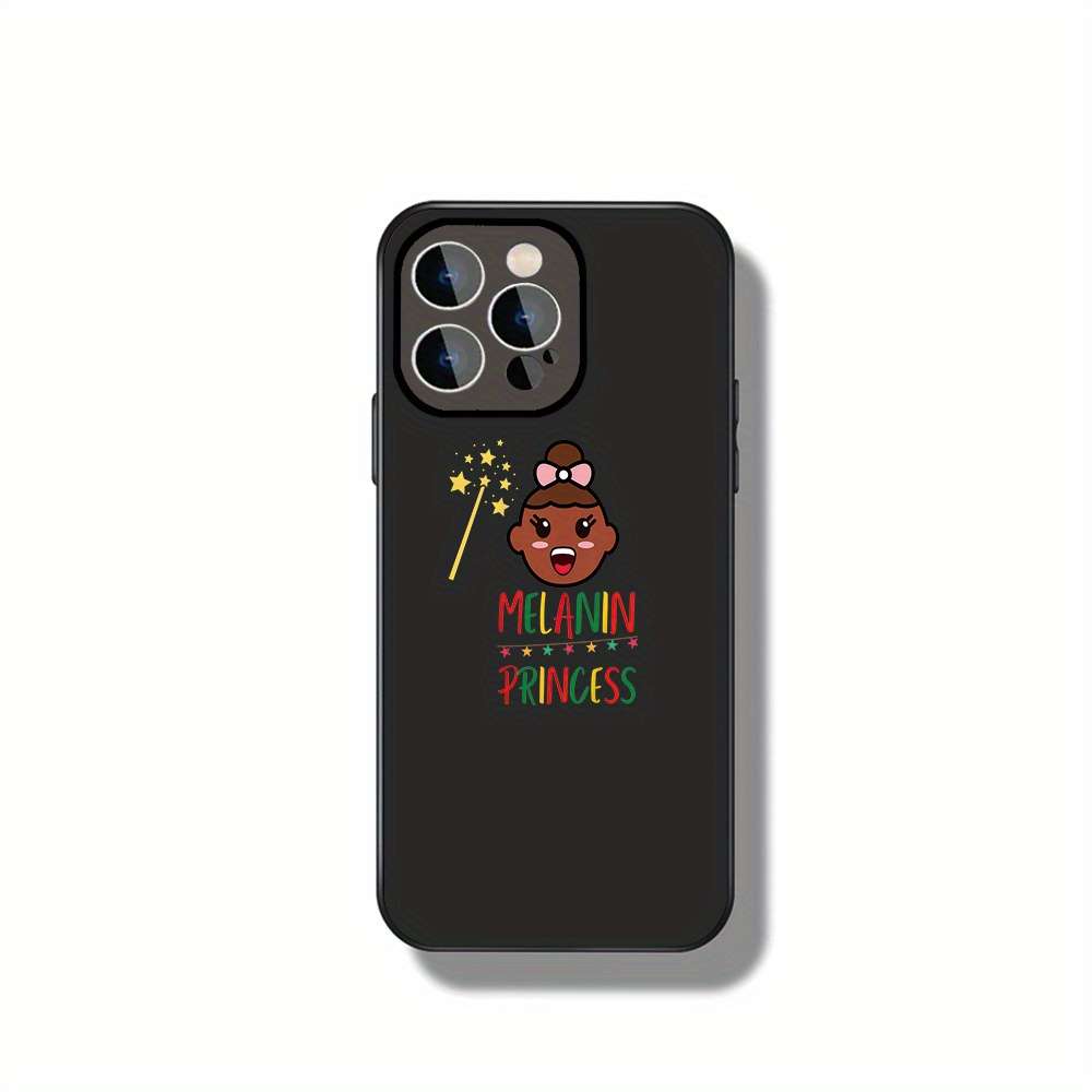 1Pc Black For iPhone 11 Pro Melanin Princess Magic Phone Case