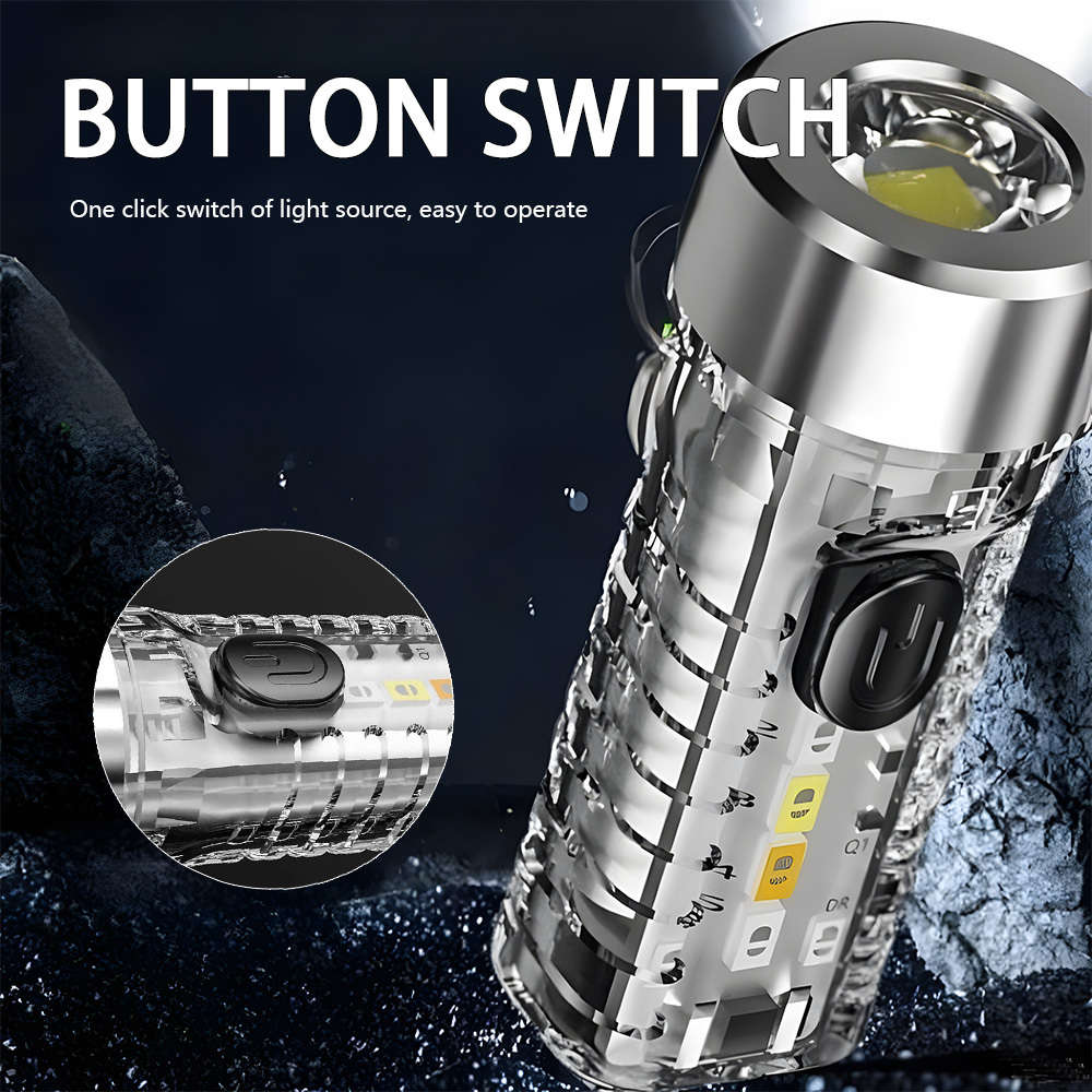 Premium 1Pc Macrocosm Mini Keychain Light Usb Rechargeable Professional