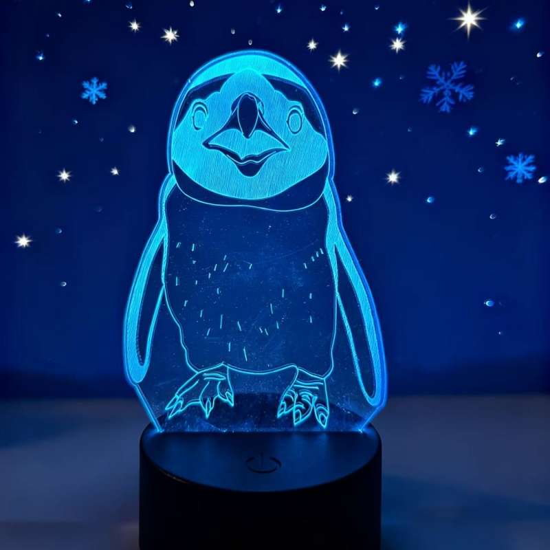 Night Light Style Monochrome Warm Light White Base