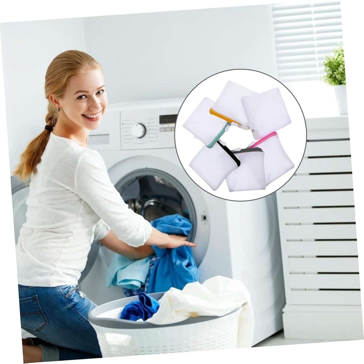 Laundry Bags Quantity 6Pcs