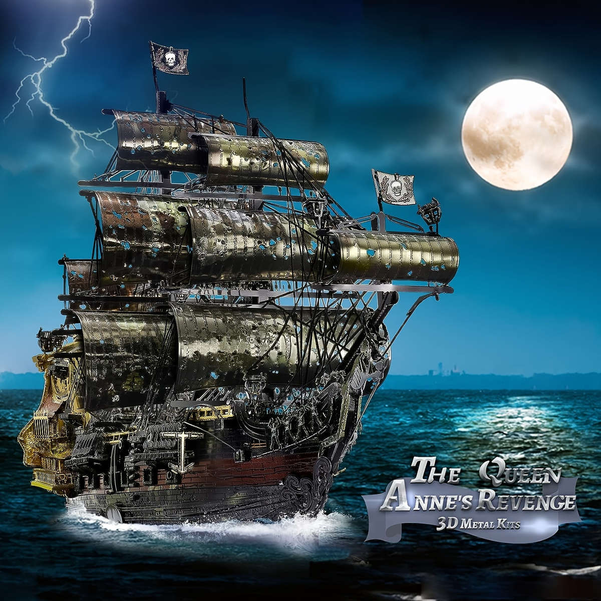 3D Jigsaw Puzzle Model Ship Style Black Pearl Quantity One Box