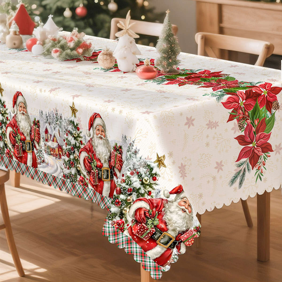 Christmas Tablecloth    148X148Cm Table Cloth