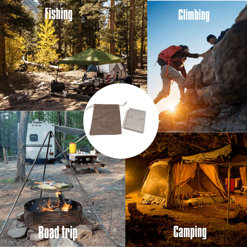 2pcs Premium 2 Set Pocket Sized Twig Burner Small Stove Ultra Light Folding