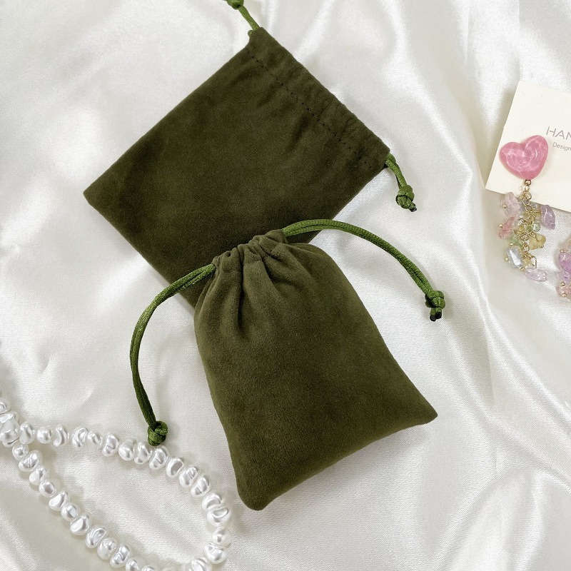 Storage Bag Color Ra15 Dark Green 8*10Cm Thickened