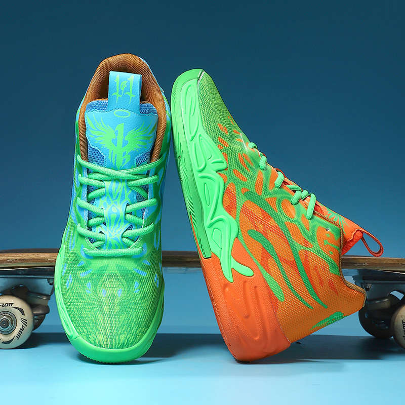 Basketball Shoes Color Mandarin Duckorange  Orchid Sizeuk 5