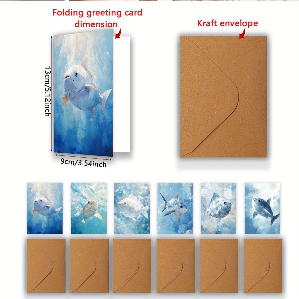 Greeting Cards Quantity 6Pcs