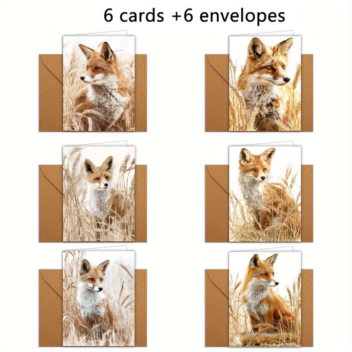 Greeting Cards Quantity 6Pcs