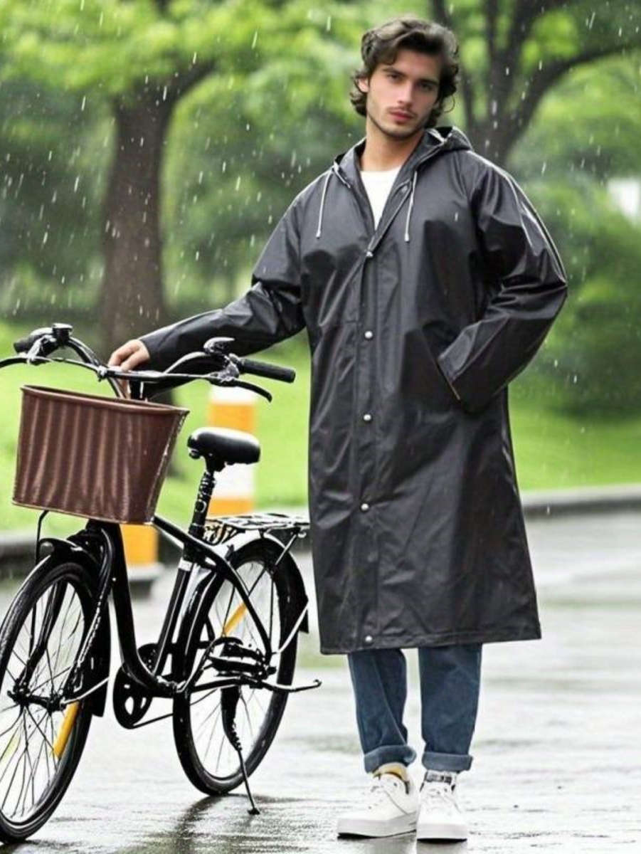 Raincoat Black Size Asian Onesize