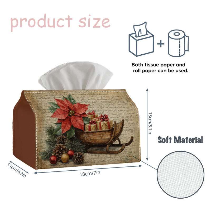 Car Tissue Box Size   11Cmx13Cmx18Cm is 4.3Inx5.1Inx7In