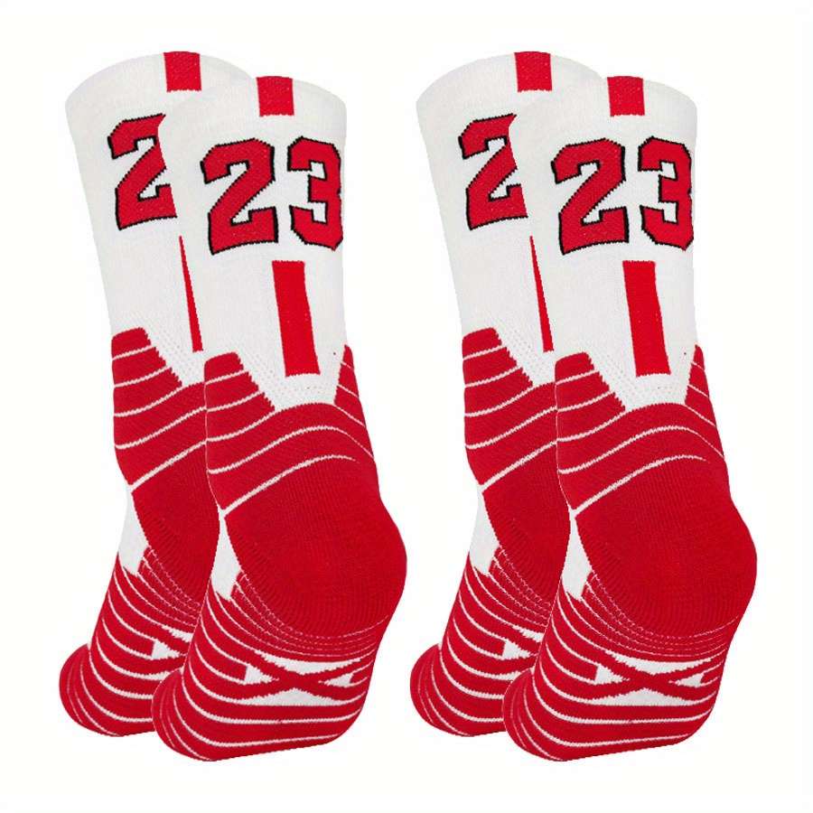 2 Pairs Random Color One Size High Elastic Socks