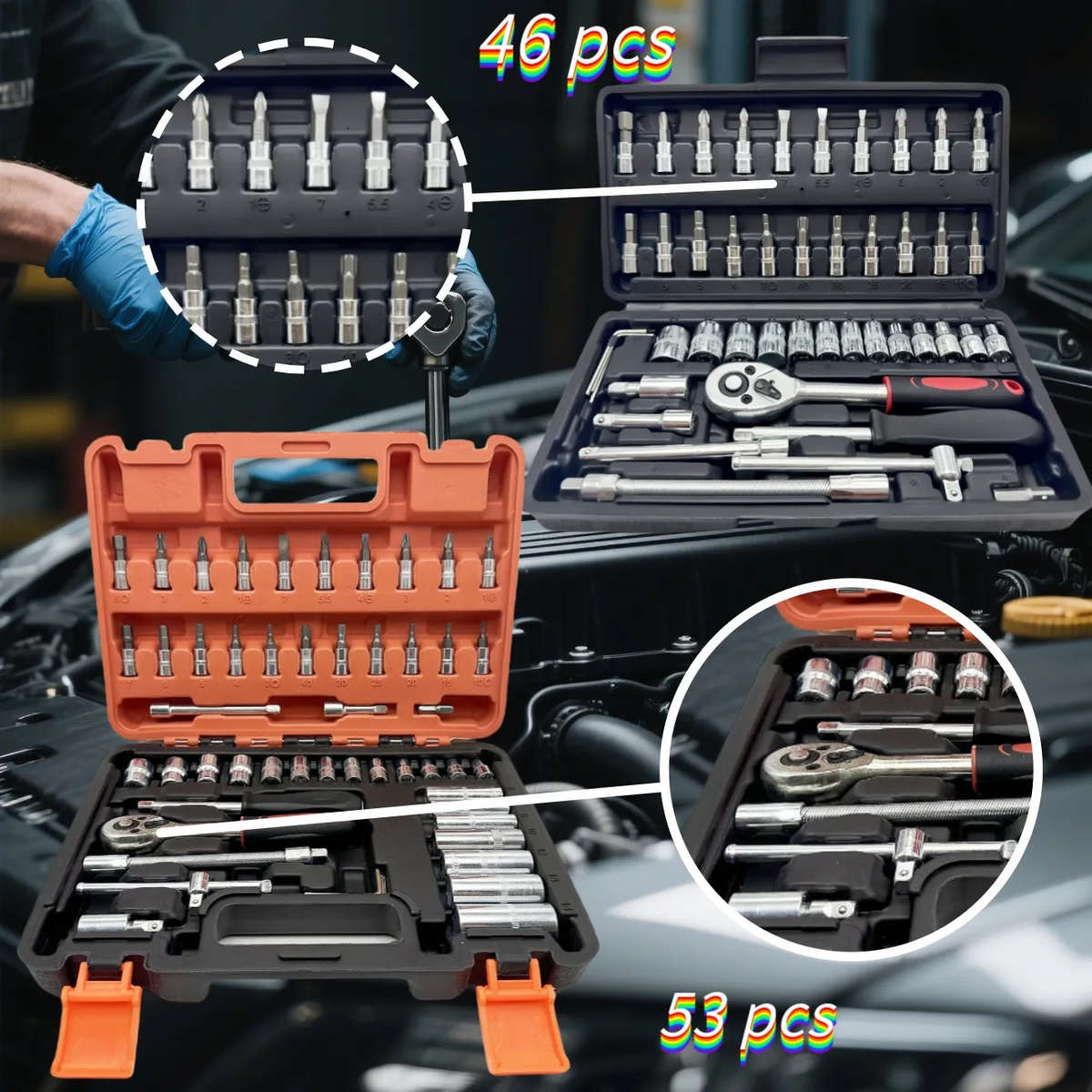 Screwdriver Bit Tool Set Color Regular Black 108 Piece Set Size 8521455625565