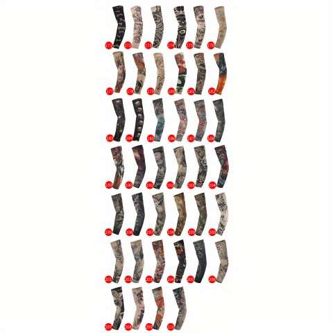2Pcs Comtable Seamless Tattoo Sleeve