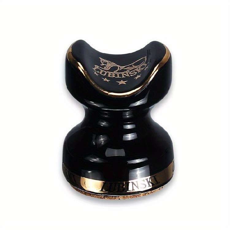 12PCS Modern Half Yellow Black Ceramic Cigar Holder Durable Ashtray With Yellow