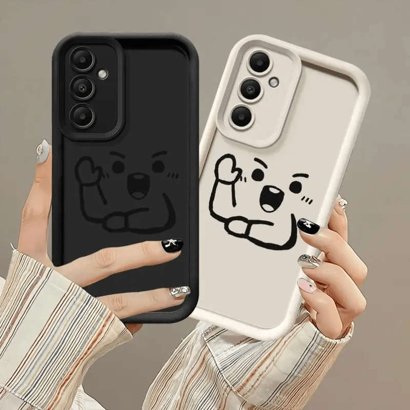 Phone Case Black Compatible Model Galaxy A7 2018