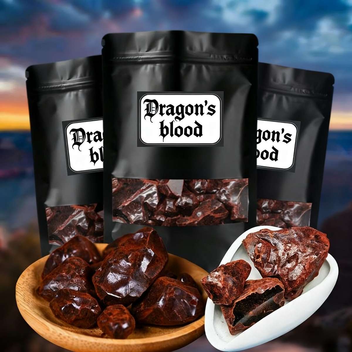 Exquisite Premium Natural Dragon 39 Blood Resin Incense Pure With Strong