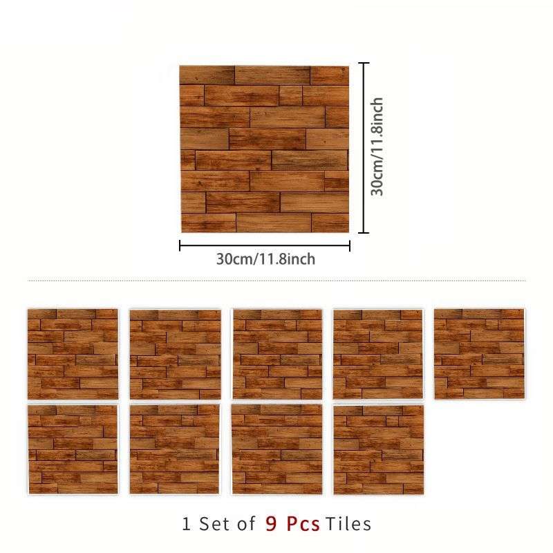 Self Adhesive Floor Stickers 9Pcs