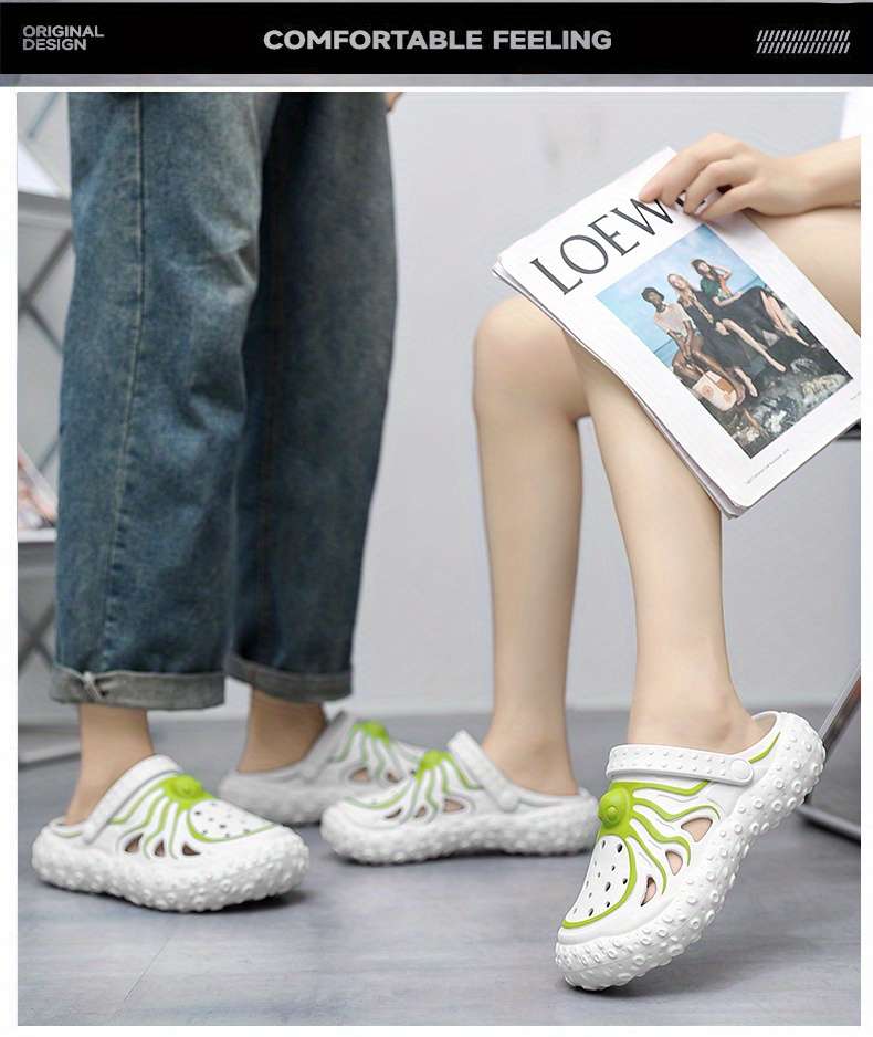 Men Slippers Summer Style White Size Uk 7.5