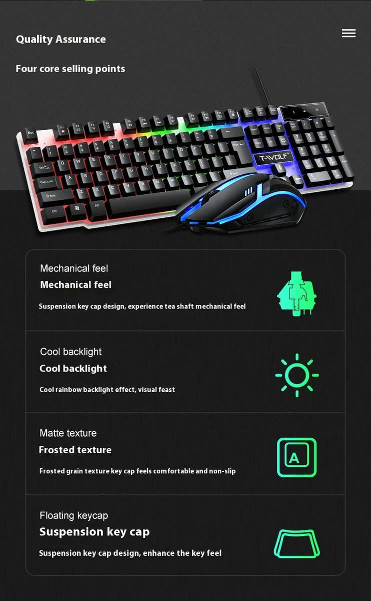 keyboard color Black