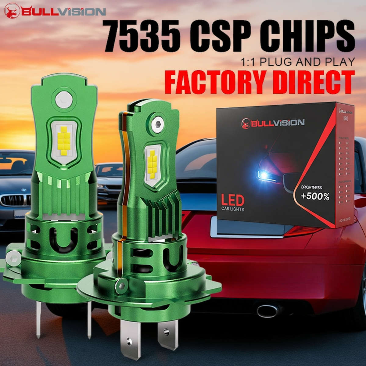 Car Lights Model H4 Quantity 2Pcs