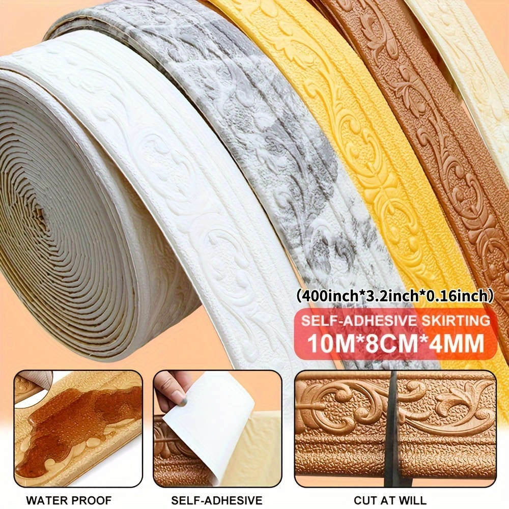 Skirting Board White Size 1000Cm393.7In