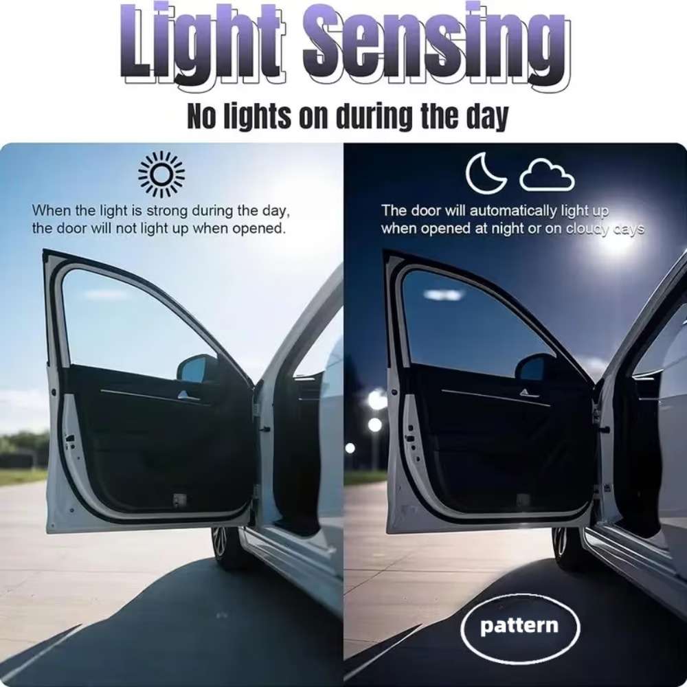 Car Lights Color Black Purple Quantity 2Pcs
