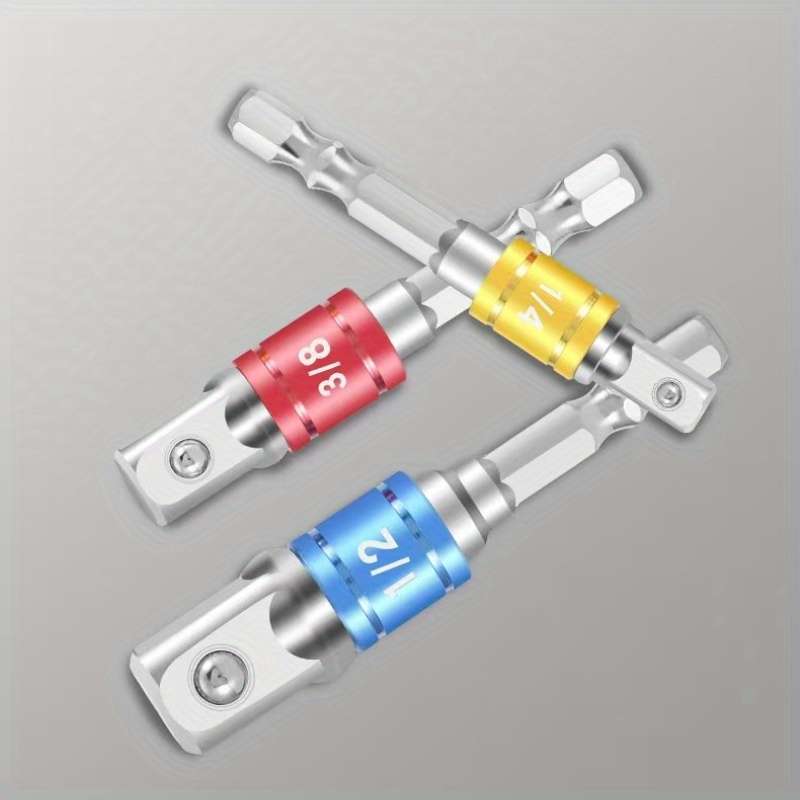 3-Piece Hex Wrench Socket Adapter