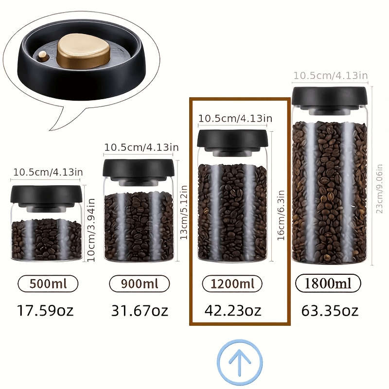 Sealed Jar Size 1200Ml40.5Oz