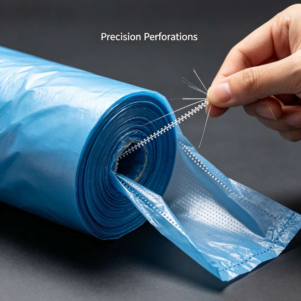 Trash Bagblue 5 Rolls100 Sheets