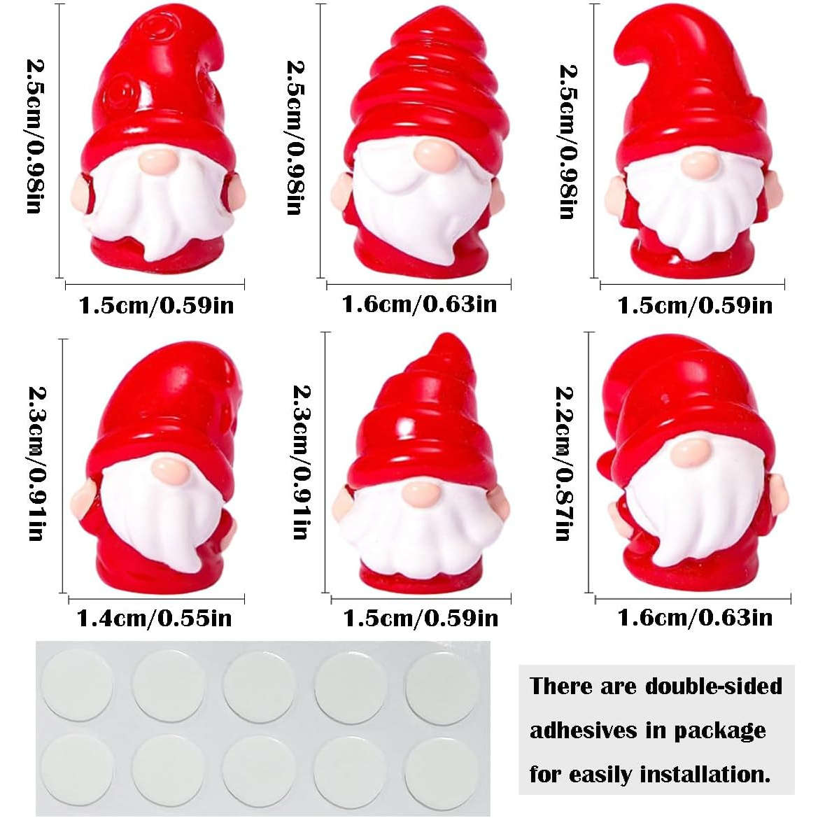 Car Interior Decor Color Gnome 6Pcs