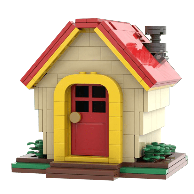 3D Building Model Puzzle Set Model 283Pcs House