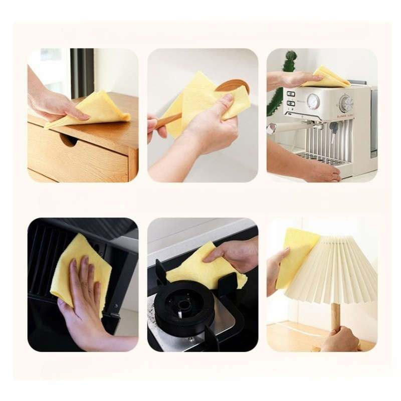 Rag Color Yellow Size 5Pcs