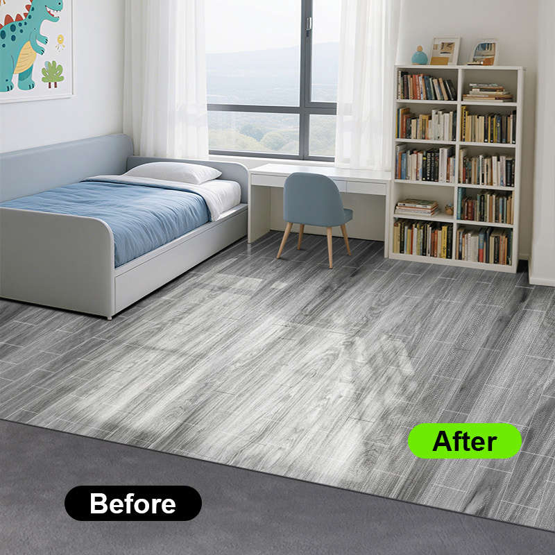 Self Adhesive Floor Stickers Rock Gray 28 Pieces Pack