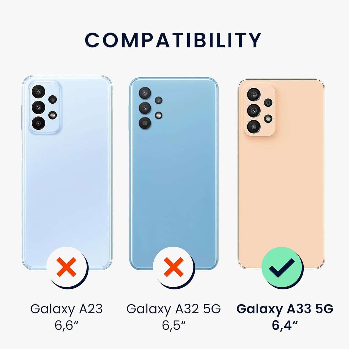 Phone Case Black Compatible Model Galaxy A33 5G