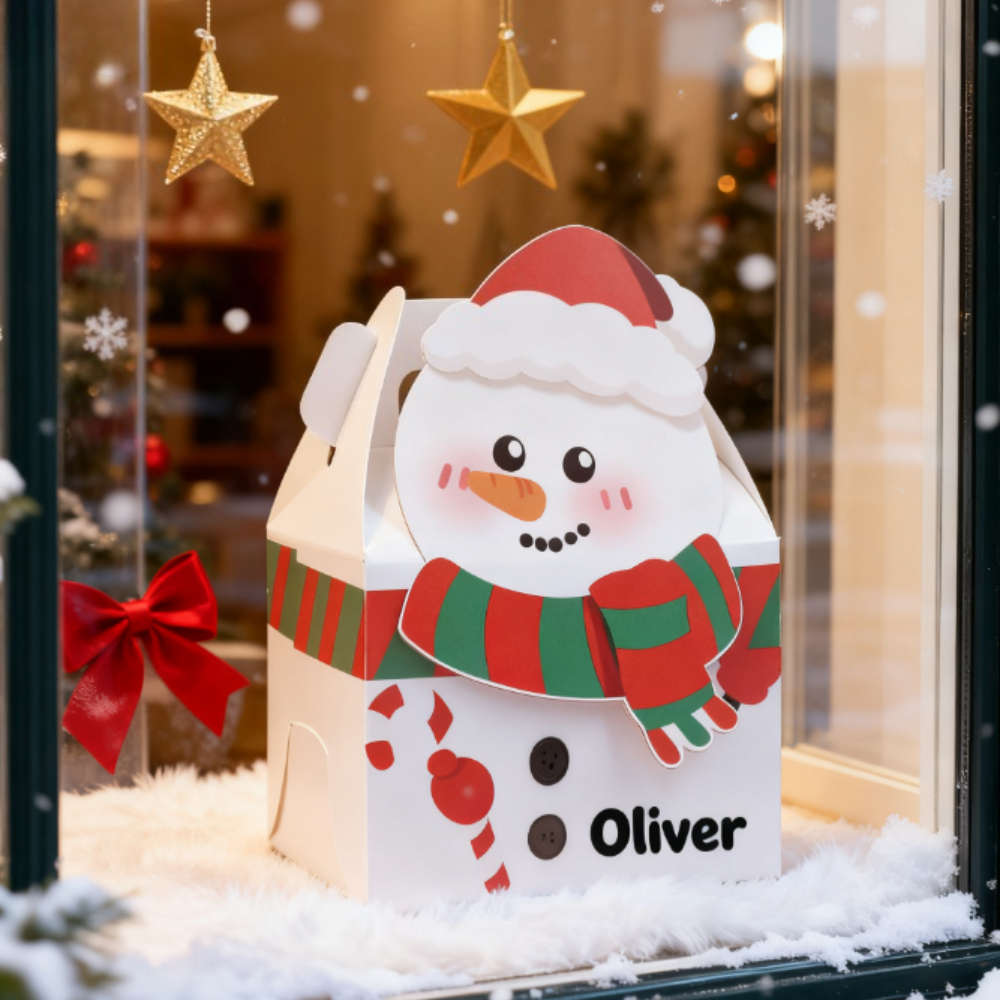 Christmas Gift Boxes Model Snowman