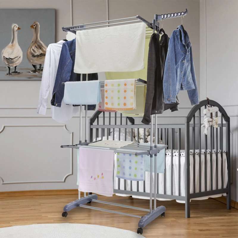 Clothes Rack GrayFour Layers1 Cleaning Cloth