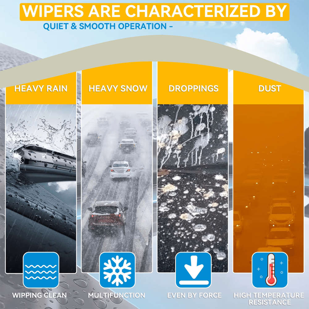 Windshield Wipers Quantity 3Pcs