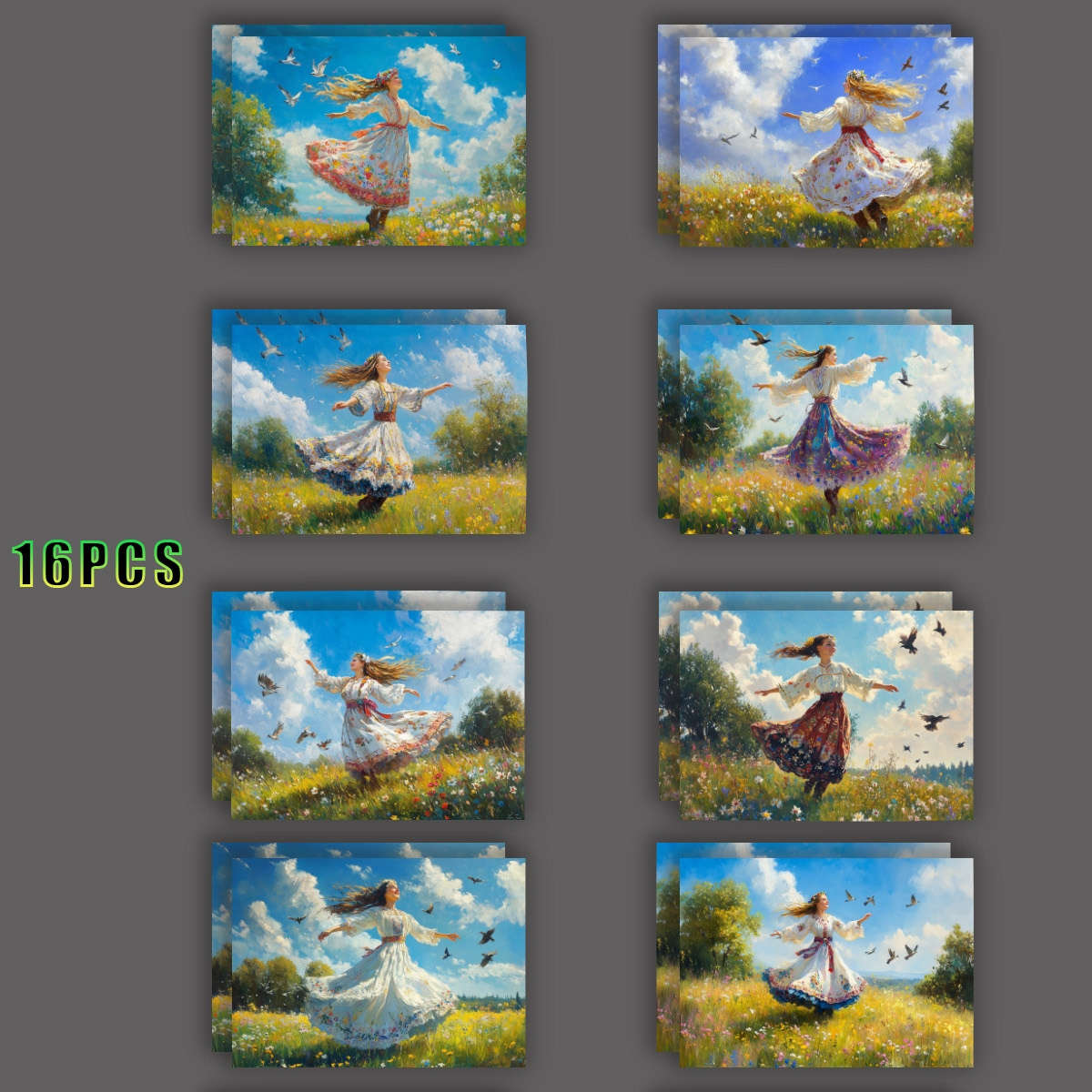 Greeting Cards Quantity 32Pcs
