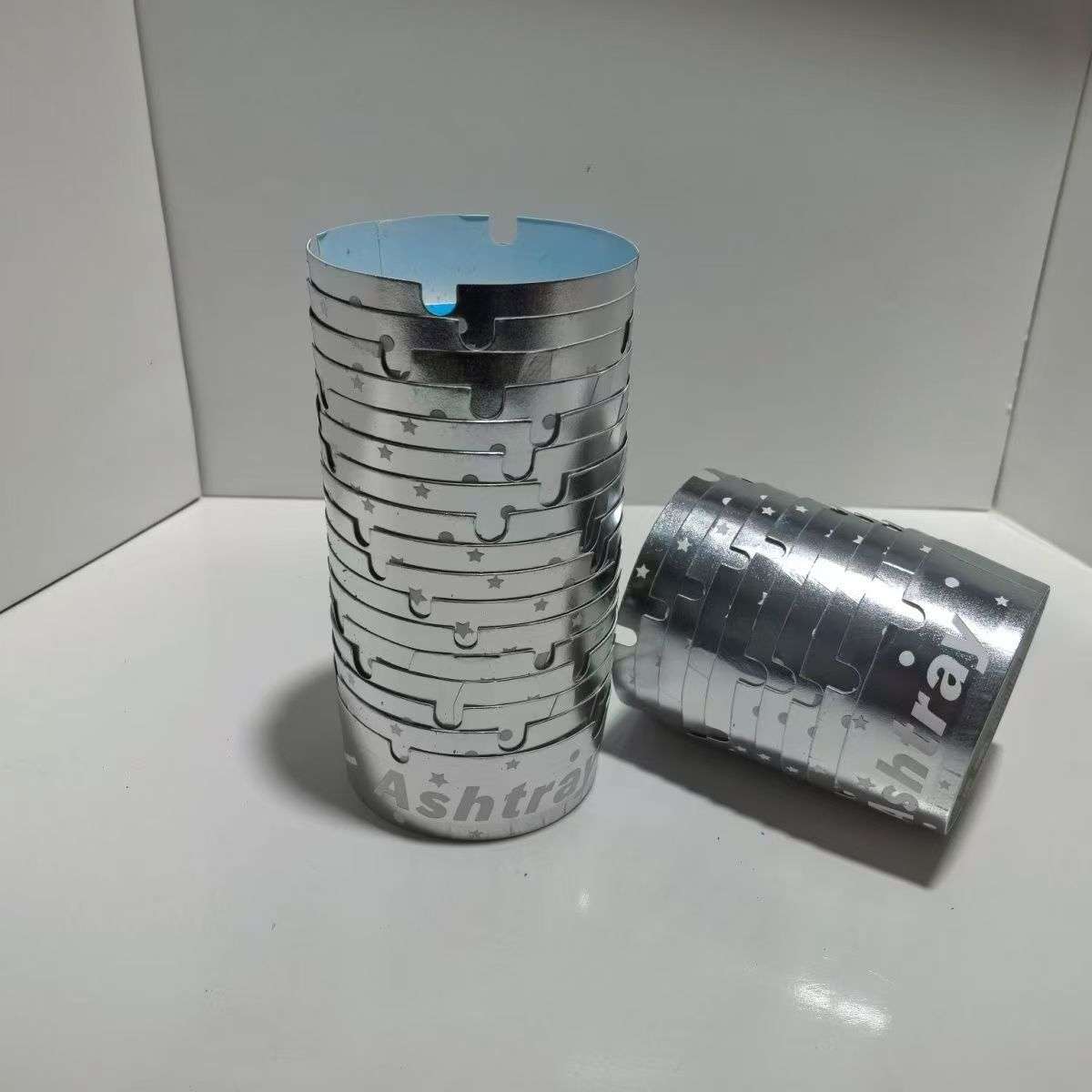6PCS Pack Disposable Paper Ashtrays Suitable For Bars Public Smoking Areas And