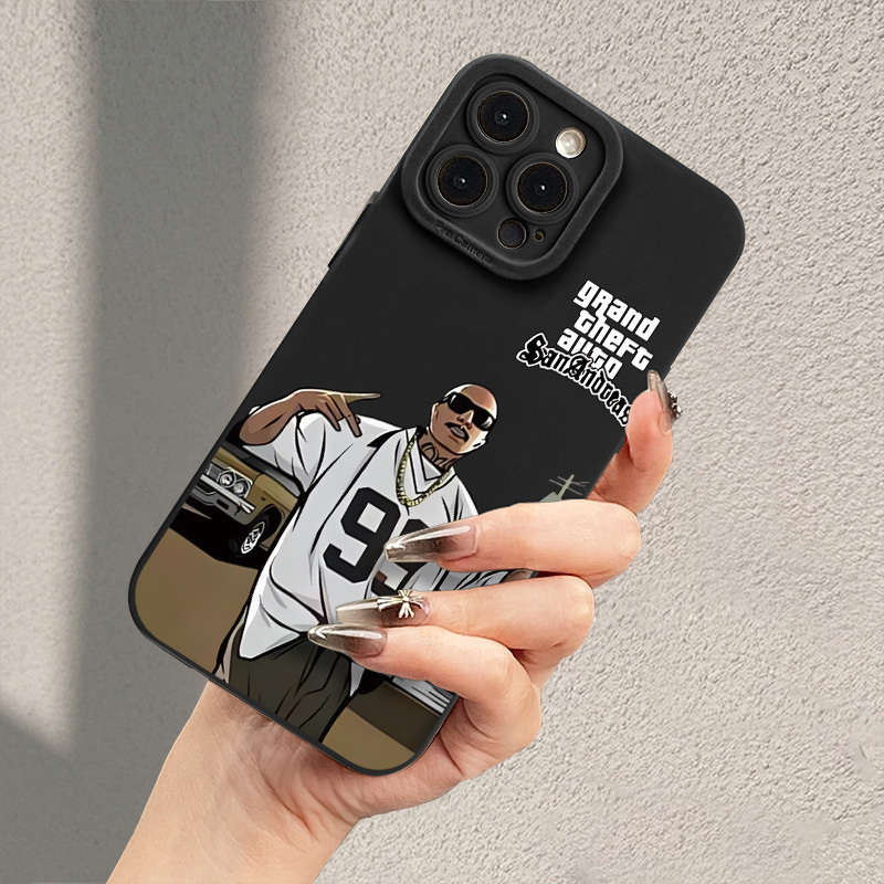 1Pc Mixed Color  For iPhone XR Rap Boy Pattern Phone Case