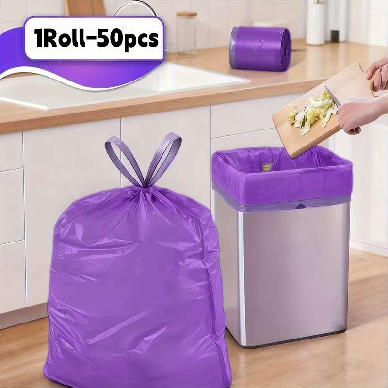 Trash Bag1 Large Roll 50Pcsthickened