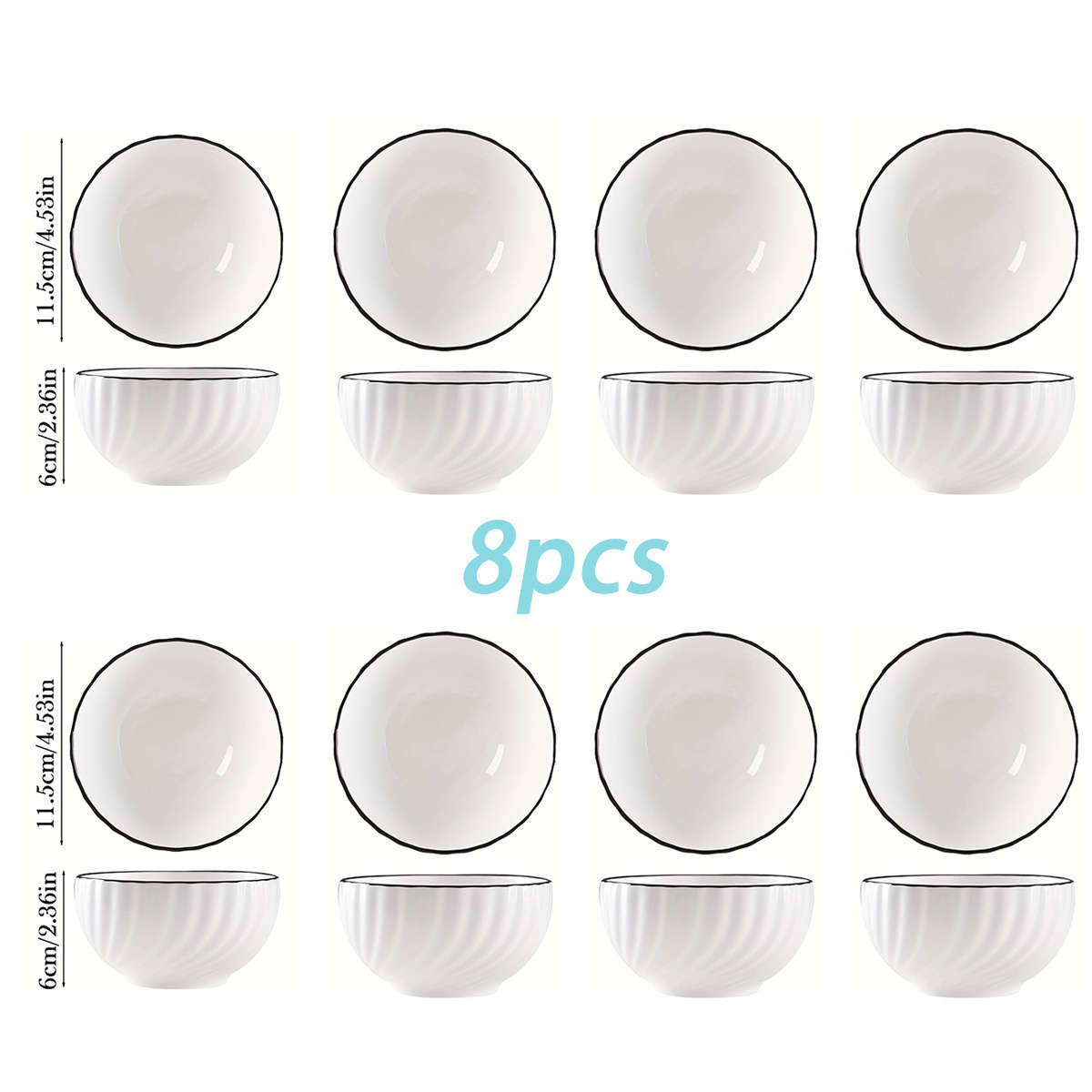 Bowl Color White Quantity2Pcs