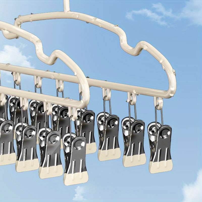 Clothes Rack 1 PackCloud Blue 8 Clips