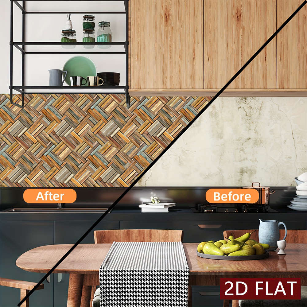 Self Adhesive Floor Stickers 7.87X7.87Inch 20X20Cm 10Pcs