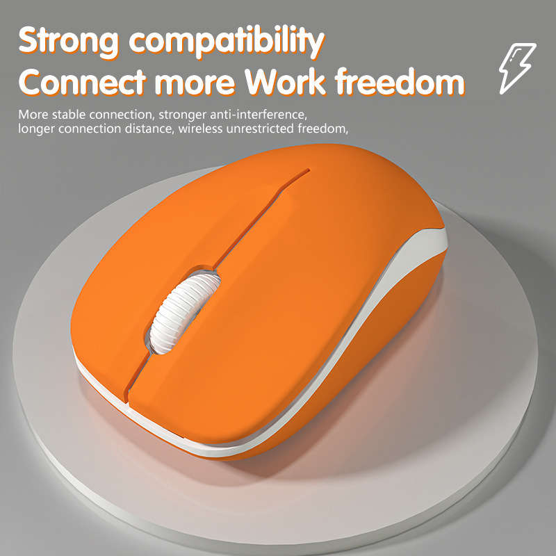 Mouse Color Gray Orange