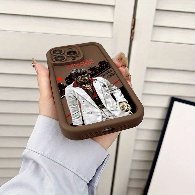 1Pc Mixed Color For iPhone 7 Plus 8 Plus Scarface Tribute Pattern Phone Case