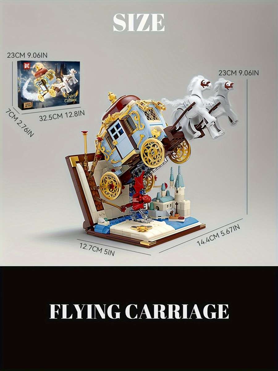 3D Building Model Puzzle Set Color Dk 7050