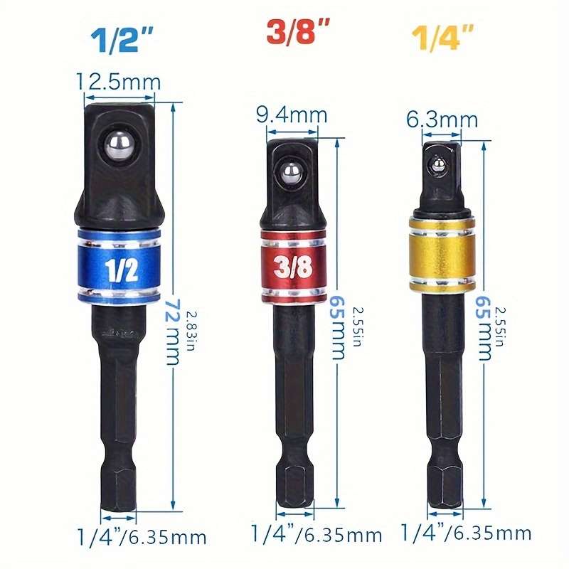 6Pcs Hexagonal Quick-Connect Adapter